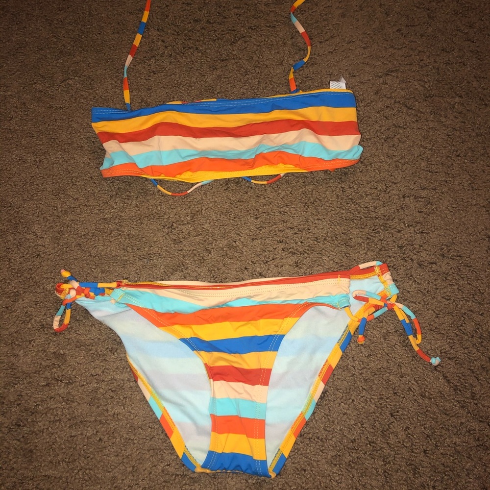 Striped bikini